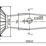 220 MT Single Hole Axle Assembly