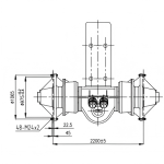 500 MT Two Line Four Axle Assembly