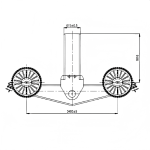500 MT Two Line Four Axle Assembly
