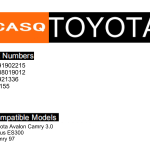 TOYOTA T50S Version 1 Ignition Coil