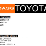 TOYOTA T50A Ignition Coil
