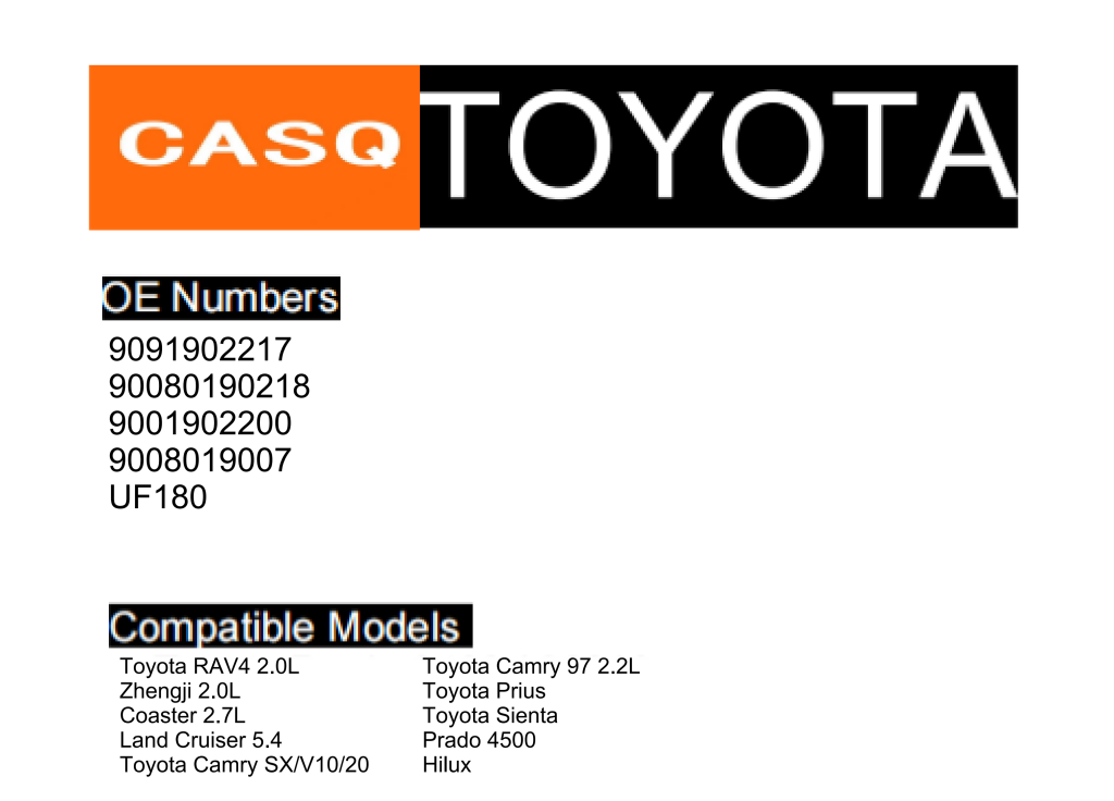TOYOTA T50S Version 2 Ignition Coil