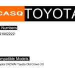 TOYOTA T501 Ignition Coil